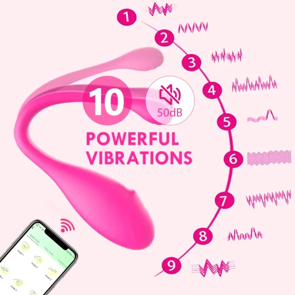 Vibrador inalámbrico con Bluetooth para mujer