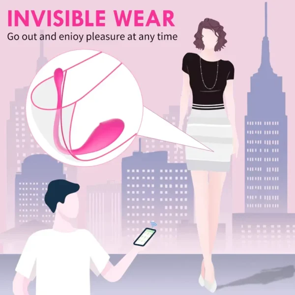 Vibrador inalámbrico con Bluetooth para mujer