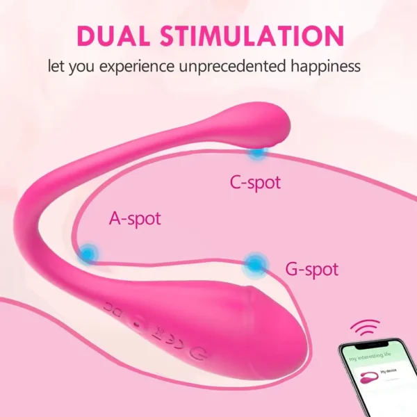 Vibrador inalámbrico con Bluetooth para mujer