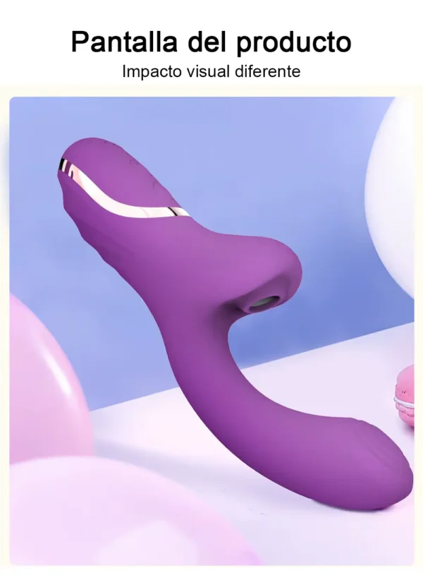 Vibrador de Succión para Clítoris con 20 Modos - Estimulador y Consolador Premium