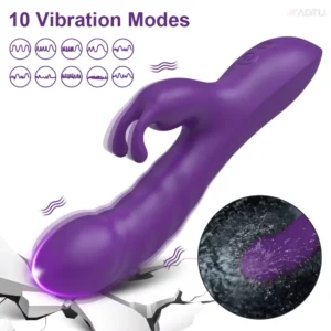 Vibrador de Conejo 2 en 1 para Mujer – Estimulador de Clítoris y Punto G