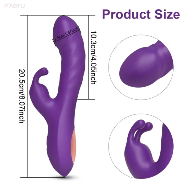 Vibrador de Conejo 2 en 1 para Mujer – Estimulador de Clítoris y Punto G - Image 2