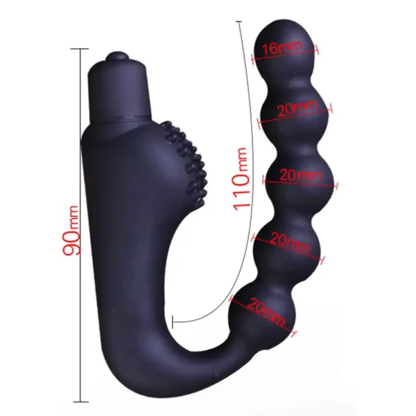 Vibrador Masajeador de 10 Velocidades – Plug Anal de Silicona para Estimulación - Image 2