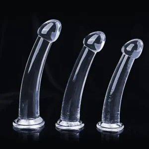 Consolador Transparente de Silicona para Mujer – Pene Falso Realista