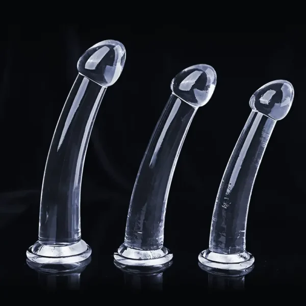 Consolador Transparente de Silicona para Mujer – Pene Falso Realista