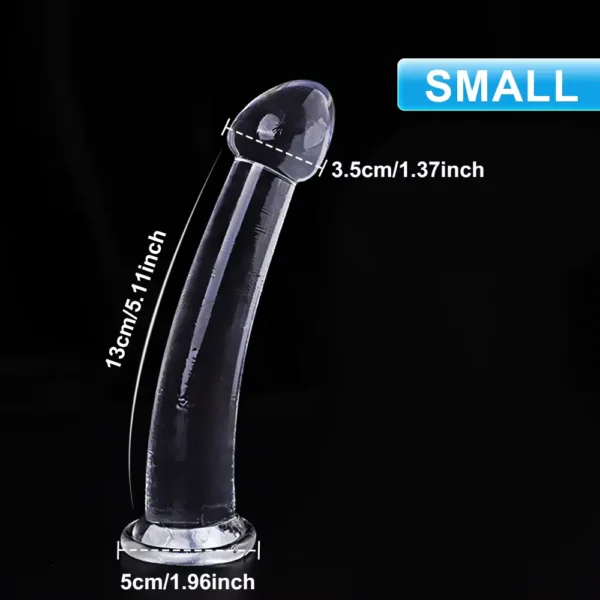 Consolador Transparente de Silicona para Mujer – Pene Falso Realista - Image 2
