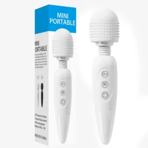 Vibrador Potente con Carga USB y Varita Mágica – Estimulación Clitorial y Anal